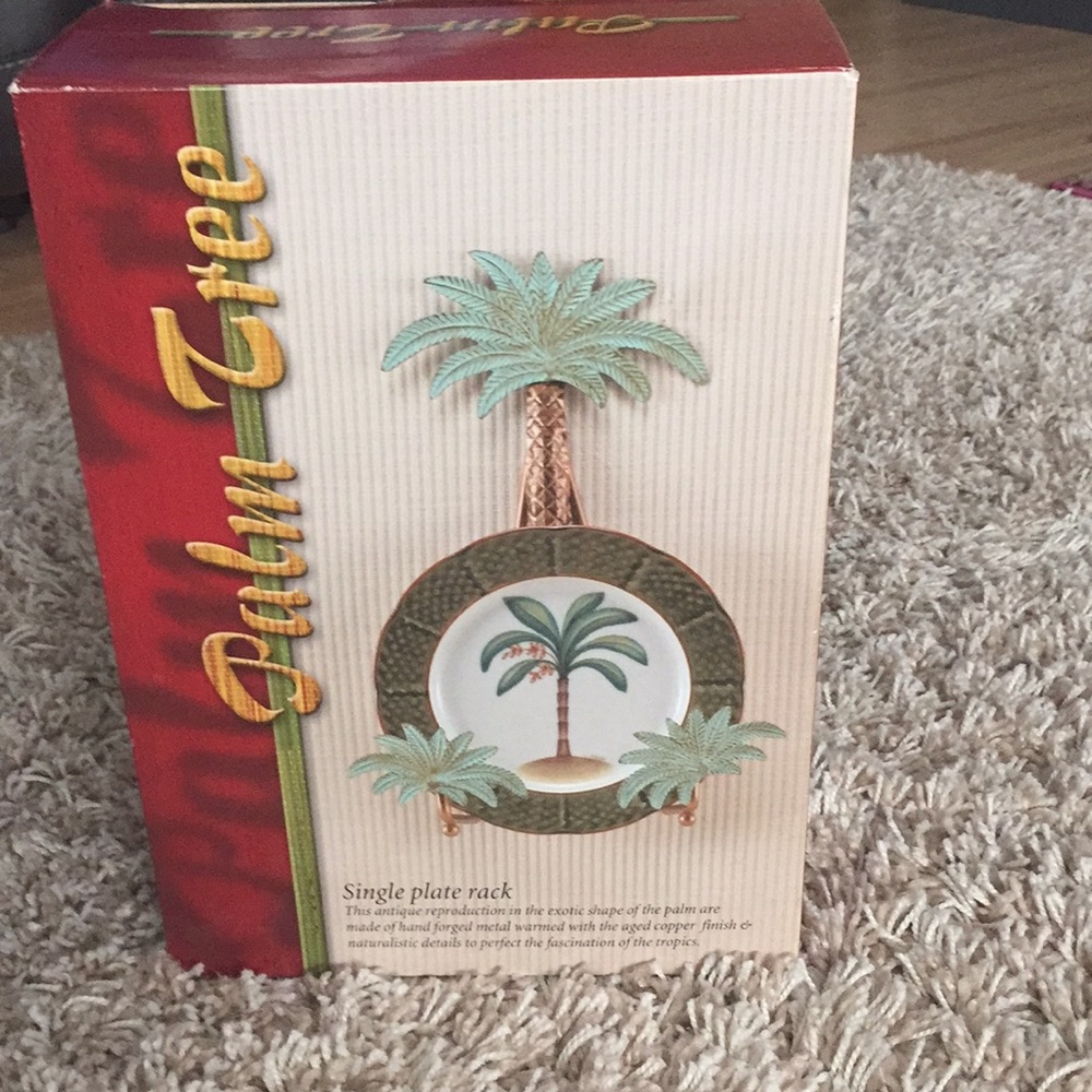 Palm Tree single plate rack. 🌴